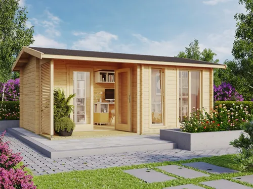 Produktbild Gartenhaus Blockhaus Holzhaus BRIGHTON 44
