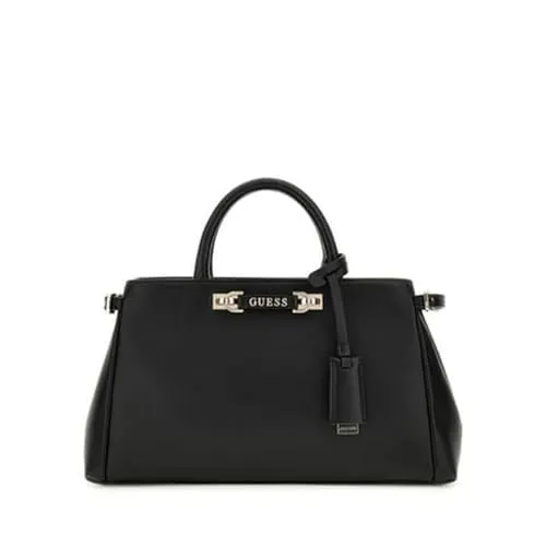 Guess Henkeltasche Lefia Luxury Satchel (HWBG) black - Elegante Handtasche mit praktischem Design, abnehmbaren Schulterriemen und vielen Fächern für optimale Organisation. Ideal für stilbewusste Frauen.