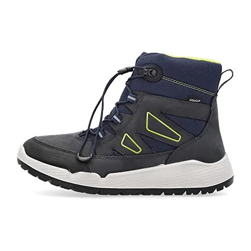 Richter Kinderschuhe Rs-1 Schneestiefel, Black Atlantic Feile, 35 EU - Stiefel für Jungen, wasserabweisend mit herausnehmbarem Einsatz für optimalen Komfort und Wärme.