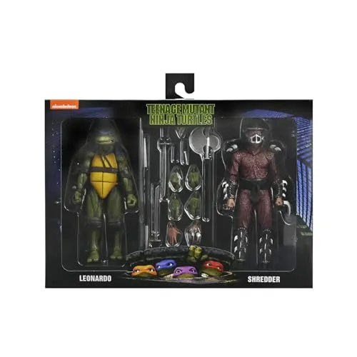 NECA Leonardo & Shredder 2 Pack