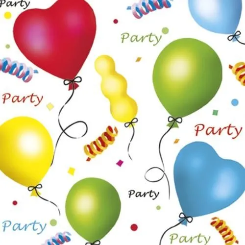 Servietten Party - Luftballons & Konfetti 33x33cm 20