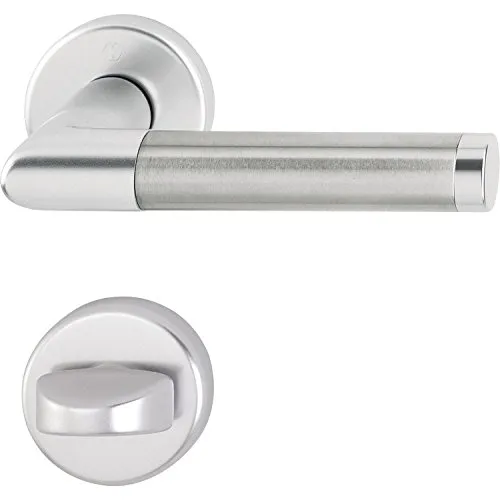 HOPPE 3286729 Drückergarnitur Amsterdam in silber von HOPPE