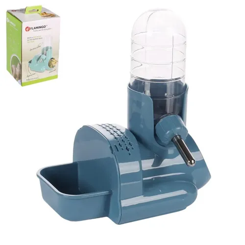 in 1: Futternapf mit Trinkflasche und Versteck Hamtaro Zyan - Nager 3