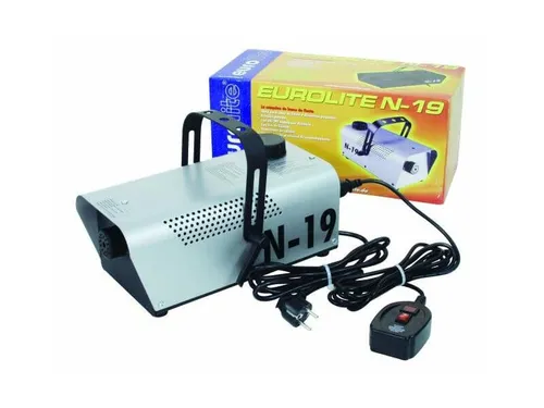 N-19 Kompakte 700-W-Nebelmaschine - Licht & Bühne, ideale Nebelmaschine für kleine Partyräume mit An- / Aus-Kabelfernbedienung und Überhitzungsschutz für sicheres Feiern.