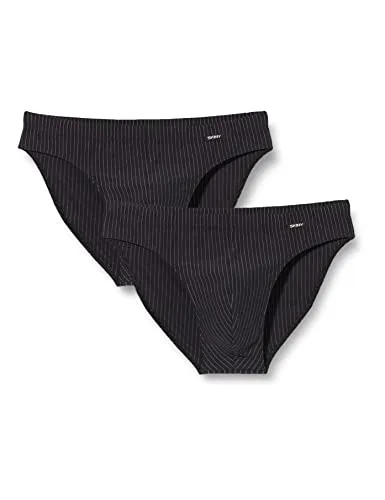 Skiny Herren Brasil 2er Pack Cotton Advantage Slip, Shadow Stripe, XL EU - Herren-Slips im praktischen 2er Pack aus weicher Baumwolle und Elasthan für optimalen Tragekomfort. Der integrierte Bundgummi sorgt für eine perfekte Passform.