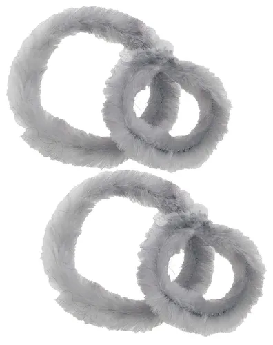 Fahrradputzringe, silber 2 Paar