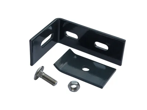 Wandanschlusswinkel Winkel Verbinder in Anthrazit 100x65 Zaun Gittermattenhalter