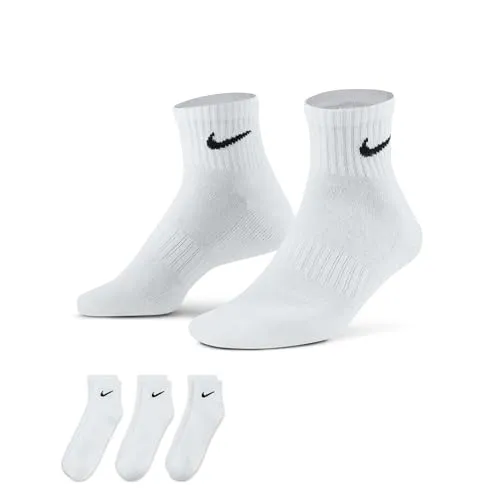 Nike Herren Everyday Cushion Ankle-sx7667 Socken, Weiß (White/Black/100), 34-38 EU