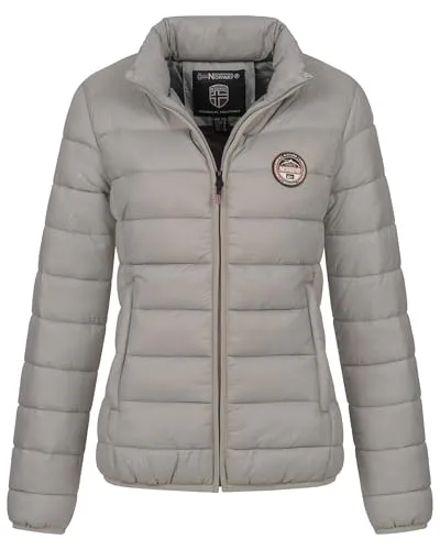 Geographical Norway Damen Winter Steppjacke Parka Hellgrau XXL - Leichte und warme Damen Steppjacke für die kalte Jahreszeit. Ideal für kühle Tage, vereint sie Komfort und Stil. Hochwertige Verarbeitung mit angenehmer Wärme und edler Optik.