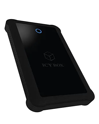 ICY Box GEH. USB 3.0 2,5 Zoll SATA3 HDD/SSD -> PC/MAC Silikon sw Retail, Schwarz, ib-233u3-b