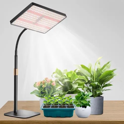 Railee Pflanzenlampe LED Vollspektrum mit 286 LEDs und Timer