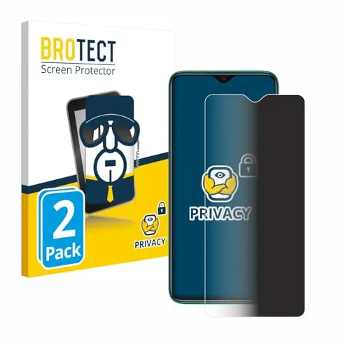 BROTECT 2 Stück Anti-Spy Blickschutzfolie für Xiaomi Redmi Note 8 Pro Privacy Screen Protector [Displayschutz-Folie, Sichtschutz, Blaulichtfilter]