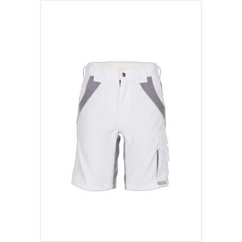 Shorts 2543 reinweiß/zink - Größe M - Arbeits- & Schutzkleidung, strapazierfähige Bundhose in reinweiß/zink für optimalen Tragekomfort und hohe Sichtbarkeit.
