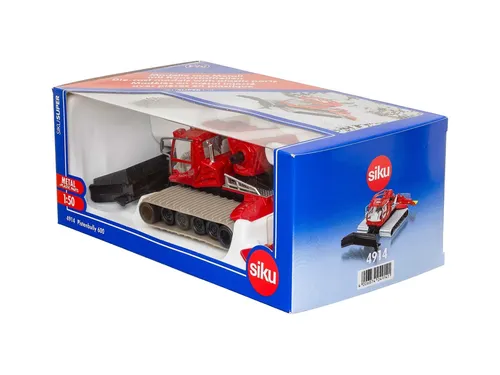SIKU Pistenbully 600 - Detailgetreues Spielzeugauto - Spielzeugauto im Maßstab 1:50, ideal für alpine Einsatzzwecke mit authentischer Schneekompression und beweglicher Alpin-Flex-Fräse. Perfekt für kleine Baumeister und Pistenliebhaber!