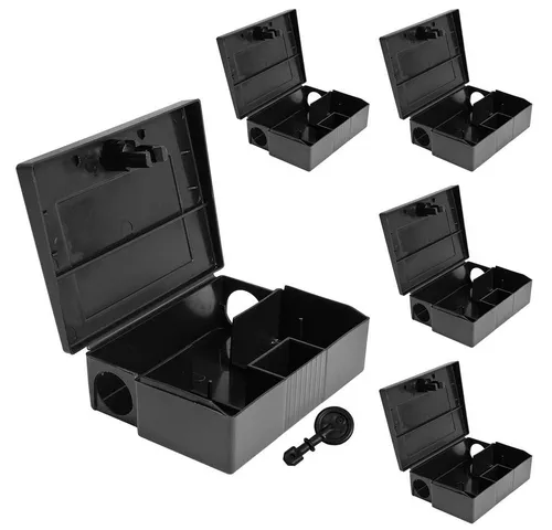 Petigi Lebendfalle 5-30x Mäuseköderbox Mäusefalle Köderbox Köderstation Mäusefalle Falle