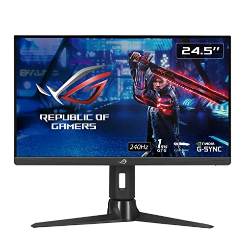 ASUS ROG Strix XG259CM - 24,5 Zoll Gaming Monitor mit 240 Hz - 24,5 Zoll Full HD Gaming Monitor mit 240 Hz und 1 ms Reaktionszeit für flüssiges Gameplay. Ideal für professionelle Spieler dank G-Sync und ergonomischem Design.