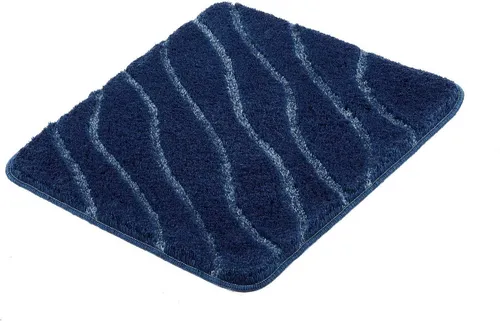 Kleine Wolke Badteppich Tram, 55x65 cm, Mare - Badematte mit modernem Wellendesign, rutschhemmend und pflegeleicht. Ideal für ein stilvolles Badezimmer-Ambiente.