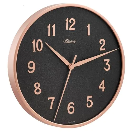 Hermle Wanduhr Ø 40 cm 30920-V52100 Geräuscharmes Uhrwerk von Hermle