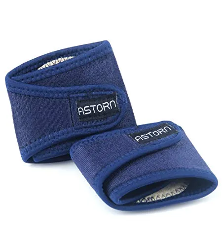 Fußgewölbestütze Kompression Bandage für Damen und Herren 2er Set mit Gel-Polster, Verstellbare Fußbandage Neopren Fußbogenstütze zur Unterstützung bei Plantarfasziitis Plattfüßen Hohlfuß Fersensporn