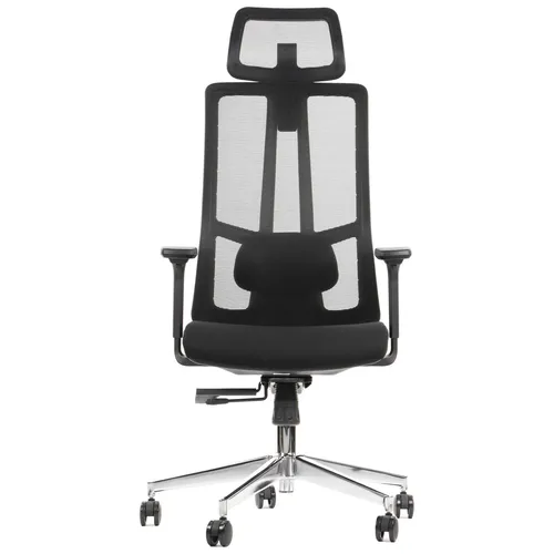 Ergonomischer Drehstuhl AKCENT/M mit verchromtem Gestell