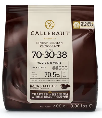  Barry Callebaut 70-30-38 dunkle Schokolade Kuvertüre 400 g 39,98 EUR/kg
