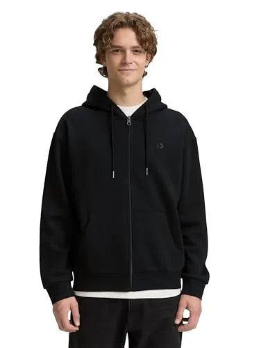 TOM TAILOR Denim Sweatshirt - Stylisches Sweatshirt mit seitlichen Eingriffstaschen, Kordelzug und weichem Innenfutter für hohen Tragekomfort. Perfekt für lässige Outfits.