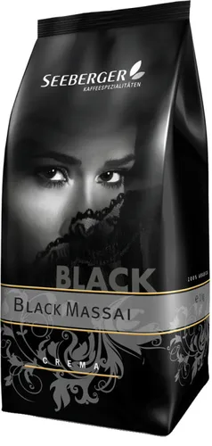 Seeberger Kaffee BLACK MASSAI 1000g Bohnen