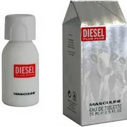 Diesel Plus Plus Masculine Eau de Toilette 75 ml - Herrendüfte mit orientalisch-holzigem Duft, der Frische und Sinnlichkeit vereint. Enthält mildernde Milchextrakte für eine pflegende Wirkung auf die Haut.