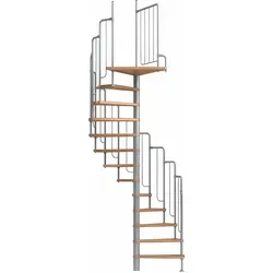 Spindeltreppe Barcelona Holz/Metall mit Geländer 138 cm von DOLLE