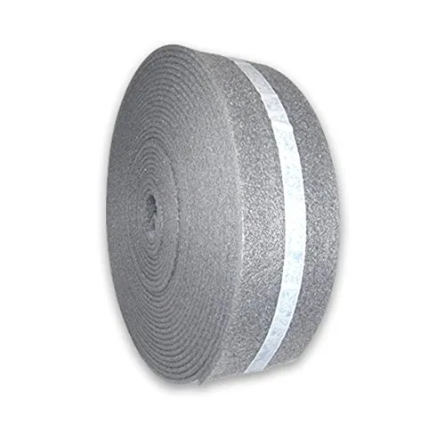 25m Randdämmstreifen aus Polyethylen 8x150mm mit zusätzlichem Selbstklebestreifen