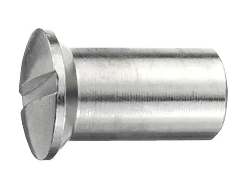 connex Hülsenmutter M5 x 15 mm Messing vernickelt - 6 Stück Hülsenmutter