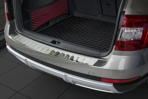 tuning-art L147 Edelstahl Ladekantenschutz für Skoda Octavia 3 Scout - Hochwertiger Ladekantenschutz aus 0,7 mm V2A Edelstahl für Skoda Octavia 3 Scout (2014-2020). Bietet präzisen Schutz und einfache Montage. Ideal für den täglichen Gebrauch.