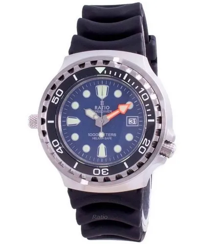 Ratio 2nd Generation Free Diver Quartz 1038EF102V-BLU-V02 1000M Men's Watch