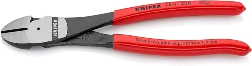 KNIPEX Kraft-Seitenschneider 200 mm - Robuster Seitenschneider für höchste Ansprüche, mit induktiv gehärteten Schneiden für präzise Ergebnisse und geringem Kraftaufwand. Ideal für alle Drahtsorten.