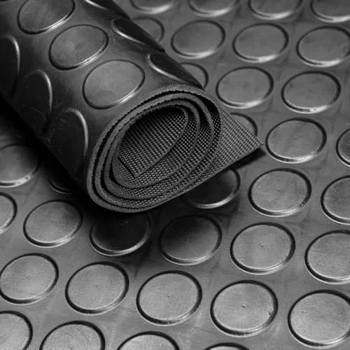 Gummimatte Coin mat Bodenmatte 100 Breit Gummimatten Farbe Schwarz, Gummimatten Länge 70, Gummimattenbreite 100