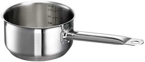 SCHULTE-UFER Kochtopf Little Lilly, Edelstahl 18/10, Induktion - Kochtopf aus hochwertigem Edelstahl 18/10 mit energiesparendem Allherd-Aluminium-Kapselboden, ideal für alle Herdarten, inkl. Induktion. Spülmaschinenfest und backofenfest.