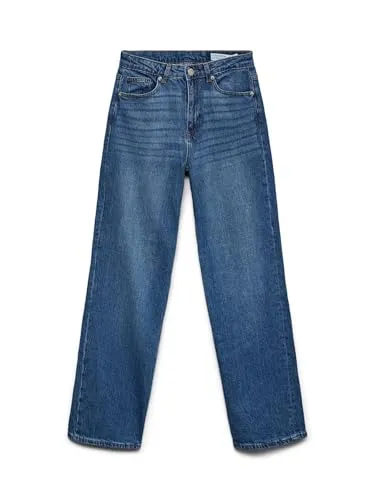 Vero Moda High-waist-Jeans VMTESSA HR WIDE JEANS RA380 GA NOOS - Modische High-waist-Jeans in weit geschnittenem Design, aus hochwertigem, elastischem Denim für optimalen Tragekomfort und Pflegeleichtigkeit.