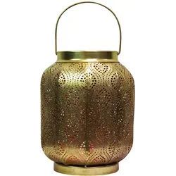 Orientalisches Indisches Windlicht Baghira Gold