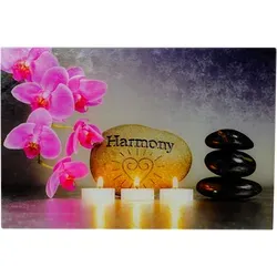 Glasbild T116, Wandbild Poster Motiv, 40x60cm ~ Harmony