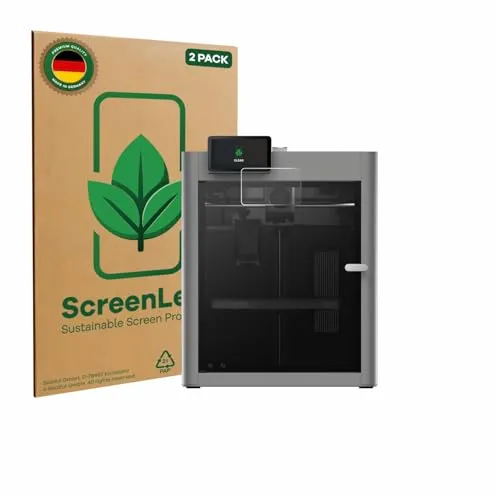 ScreenLeaf 2 Stück Schutzfolie für Bambu Lab P2S 3D Printer [nachhaltiger Displayschutz, Folie, transparent, kratzfest]