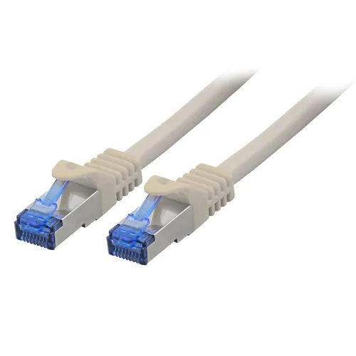 BIGtec 10m CAT7 Patchkabel grau Netzwerkkabel Ethernet Kabel Netzwerk