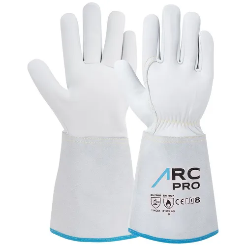 ACE ARC Pro Schweißer-Arbeits-Handschuh - Schutz-Handschuhe aus Leder Handschuh