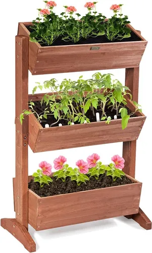 Hochbeet Blumenbeet aus Tannenholz