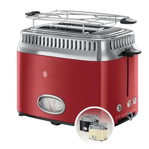 Russell Hobbs Retro Toaster für 2 Scheiben in rot von Russell Hobbs