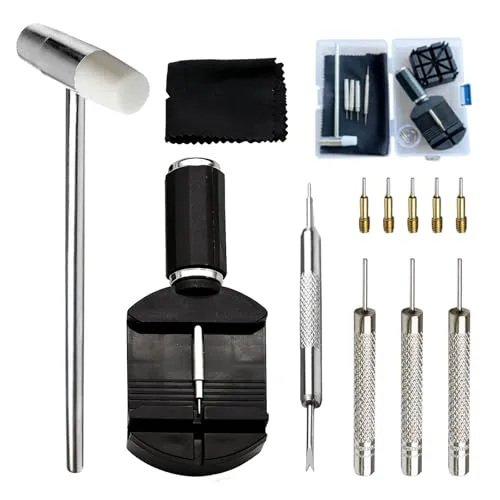 ALICEEDG Uhrenarmband Reparatur Werkzeug Set, Reparatur Uhrmacherwerkzeug Sets, Uhrenarmband Werkzeug Set, Uhrmacherwerkzeug für Uhrenstifte, Uhr Verkleinern Werkzeugs
