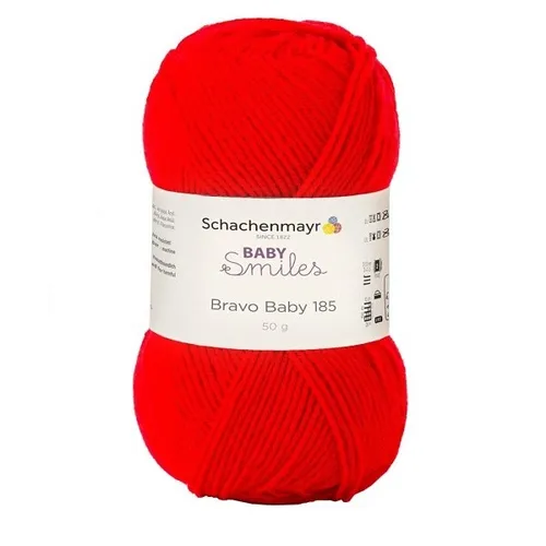 Produktbild SCHACHENMAYR WOLLE BABY SMILES BRAVO 50 g ROT HANDSTRICKGARN 100g/4,98€