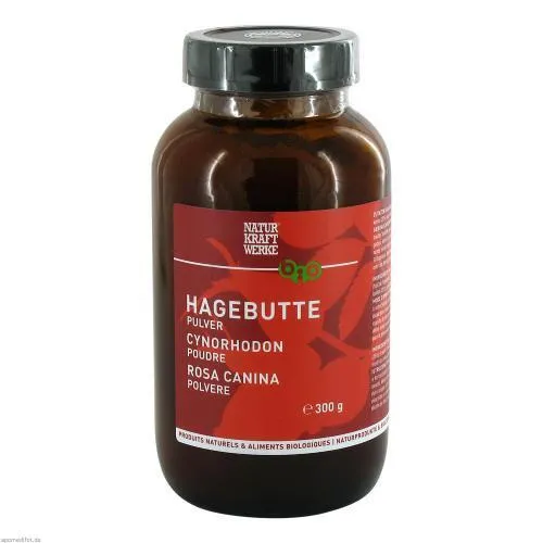 Hagebutten Pulver Bio 300 g - Bio Hagebuttenpulver, reich an Vitamin C und ideal zur Stärkung des Immunsystems, perfekt für Tees und Smoothies.