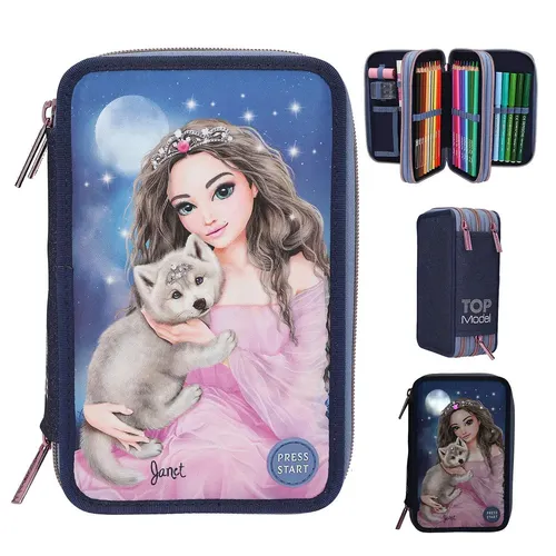 Produktbild Depesche 3-Fach Federtasche mit LED TOPModel WOLF
