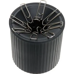 Helit Büroklammerspender H6390895, the clip line, magnetisch, mit 20 Klammern, schwarz