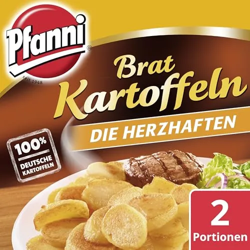 Pfanni Bratkartoffeln für eine schnelle Zubereitung Die Herzhaften 100% deutsche Kartoffeln 400 g 2 Portionen